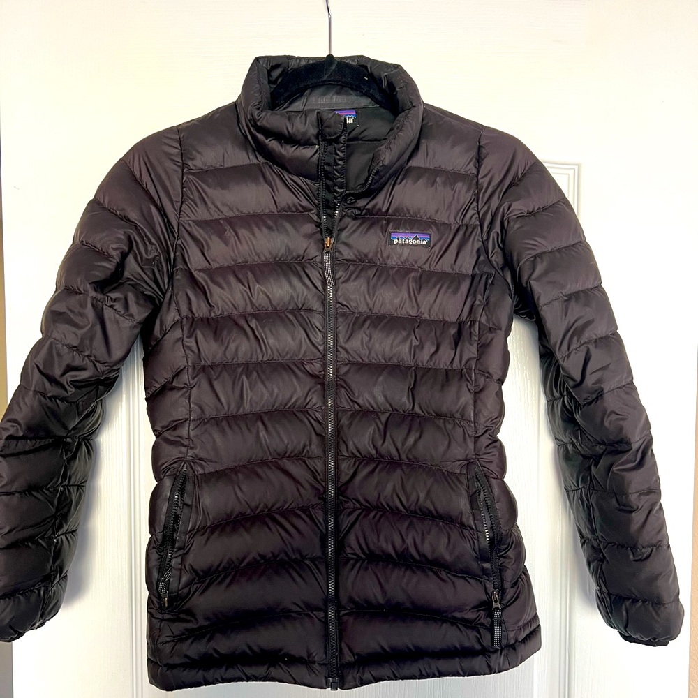 ❄️ Patagonia Kids Down Sweater Puffer Jacket Black Size L